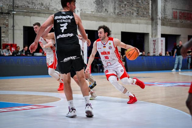 Barmer 2 Basketball Bundesliga ProA Rheinstars Köln vs Nürnberg Falcons BC, 26 04 2026 Haris Hujic RheinStarsKöln 10 , Barmer 2 Basketball Bundesliga ProA Rheinstars Köln vs Nürnberg Falcons BC on 26 04 2026 at Motorworld Köln in Cologne North Rhine-Westphalia Copyright: xBEAUTIFULxSPORTS Mueller-Laschetx