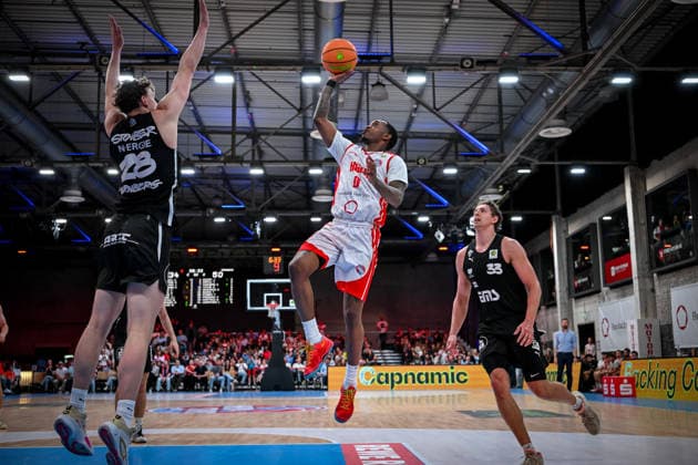 Barmer 2 Basketball Bundesliga ProA Rheinstars Köln vs Nürnberg Falcons BC, 26 04 2026 Cedric Cezell Russell Jr RheinStarsKöln 0 , Barmer 2 Basketball Bundesliga ProA Rheinstars Köln vs Nürnberg Falcons BC on 26 04 2026 at Motorworld Köln in Cologne North Rhine-Westphalia Copyright: xBEAUTIFULxSPORTS Mueller-Laschetx