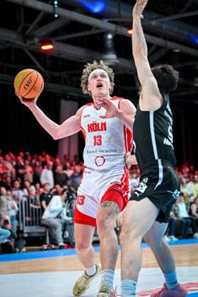 Barmer 2 Basketball Bundesliga ProA Rheinstars Köln vs Nürnberg Falcons BC, 26 04 2026 Adam John Paige RheinStarsKöln 13 , Barmer 2 Basketball Bundesliga ProA Rheinstars Köln vs Nürnberg Falcons BC on 26 04 2026 at Motorworld Köln in Cologne North Rhine-Westphalia Copyright: xBEAUTIFULxSPORTS Mueller-Laschetx