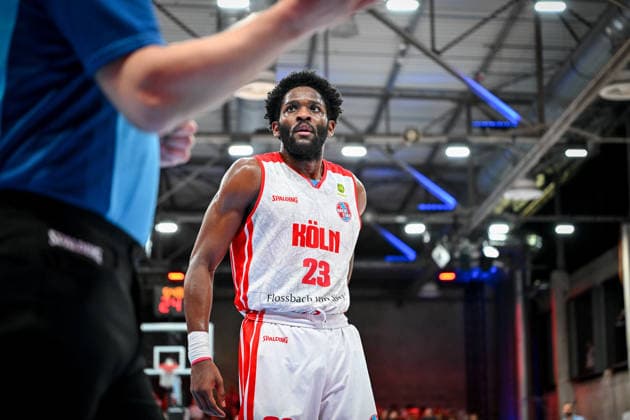 Barmer 2 Basketball Bundesliga ProA Rheinstars Köln vs Nürnberg Falcons BC, 26 04 2026 Michael Jordan Miller RheinStarsKöln 23 , Barmer 2 Basketball Bundesliga ProA Rheinstars Köln vs Nürnberg Falcons BC on 26 04 2026 at Motorworld Köln in Cologne North Rhine-Westphalia Copyright: xBEAUTIFULxSPORTS Mueller-Laschetx