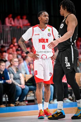 Barmer 2 Basketball Bundesliga ProA Rheinstars Köln vs Nürnberg Falcons BC, 26 04 2026 Cedric Cezell Russell Jr RheinStarsKöln 0 , Barmer 2 Basketball Bundesliga ProA Rheinstars Köln vs Nürnberg Falcons BC on 26 04 2026 at Motorworld Köln in Cologne North Rhine-Westphalia Copyright: xBEAUTIFULxSPORTS Mueller-Laschetx