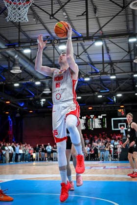 Barmer 2 Basketball Bundesliga ProA Rheinstars Köln vs Nürnberg Falcons BC, 26 04 2026 Björn Rohwer RheinStarsKöln 15 , Barmer 2 Basketball Bundesliga ProA Rheinstars Köln vs Nürnberg Falcons BC on 26 04 2026 at Motorworld Köln in Cologne North Rhine-Westphalia Copyright: xBEAUTIFULxSPORTS Mueller-Laschetx