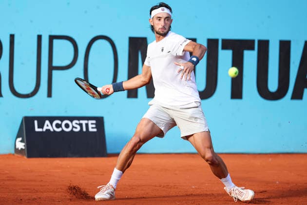 April 26, 2026, Madrid, Madrid, Spain: Thiago Agustin Tirante of Argentina plays against Cameron Norrie of Great Britain during the Mutua Madrid Open 2026, ATP, Tennis Herren Masters 1000 and WTA, Tennis Damen 1000, at La Caja Magica on April 26, 2026 in Madrid, Spain. Madrid Spain - ZUMAa181 20260426_zaa_a181_512 Copyright: xIrinaxR.xHipolitox