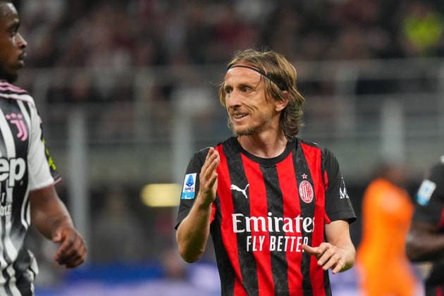 Milan™s Luka Modric during the Serie A soccer match between Milan and Juventus at the Giuseppe Meazza stadium in Milano, north Italy - April 26, 2026 - Soccer.  Copyright: xAlessioxMorgese LaPressex