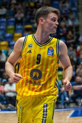 Basketball Bundesliga BBL, Frankfurt Skyliners vs ALBA Berlin, Süwag Energie Arena Frankfurt am Main 26 04 2026 Basketball Bundesliga BBL, Frankfurt am Main, Germany 26 04 2026 Jonas Mattisseck ALBA BERLIN, 9 , Basketball Bundesliga BBL, Game of Frankfurt Skyliners vs ALBA Berlin, Süwag Energie Arena Frankfurt am Main Copyright: xBEAUTIFULxSPORTS Freudensteinx