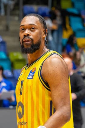 Basketball Bundesliga BBL, Frankfurt Skyliners vs ALBA Berlin, Süwag Energie Arena Frankfurt am Main 26 04 2026 Basketball Bundesliga BBL, Frankfurt am Main, Germany 26 04 2026 J Wan Roberts ALBA BERLIN, 13 , Basketball Bundesliga BBL, Match of Frankfurt Skyliners vs ALBA Berlin, Süwag Energie Arena Frankfurt am Main Copyright: xBEAUTIFULxSPORTS Freudensteinx