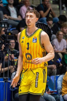 Basketball Bundesliga BBL, Frankfurt Skyliners vs ALBA Berlin, Süwag Energie Arena Frankfurt am Main 26 04 2026 Basketball Bundesliga BBL, Frankfurt am Main, Germany 26 04 2026 Alex O™Connell ALBA BERLIN, 3 , Basketball Bundesliga BBL, Match of Frankfurt Skyliners vs ALBA Berlin, Süwag Energie Arena Frankfurt am Main Copyright: xBEAUTIFULxSPORTS Freudensteinx