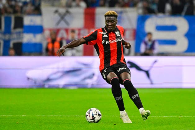 FOOTBALL : Olympique de Marseille VS OGC Nice - Ligue 1 McDonald s - 26 04 2026 Kojo Peprah Oppong (OGC Nice) - Ligue 1 McDonald s match between Olympique de Marseille and OGC Nice on April 26, 2026 at the Orange Velodrome Stadium in Marseille. MarseilleFrance  Copyright: xWilliamxCannarellax
