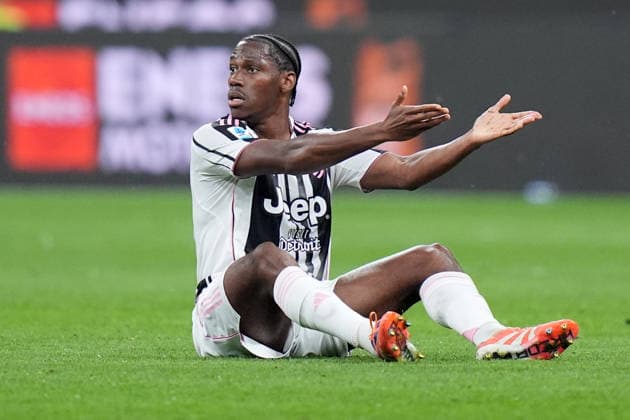Juventus™ Jonathan David during the Serie A soccer match between Milan and Juventus at the San Siro Stadium in Milan , north Italy - Saturday , April 26 , 2026. - Soccer .  Copyright: xSpada LaPressex
