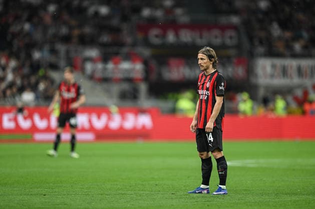 Luka Modric of AC Milan lookon during the Italian Serie A football match between Inter AC Milan and FC Juventus on 26 of April 2026 at Giuseppe Meazza San Siro Siro stadium in Milan, Italy. Credit: Tiziano Ballabio  Copyright: xTizianoxBallabio IPAxSportx xipa-agency.netx xx IPA_74256686 IPA_Agency_IPA74256686