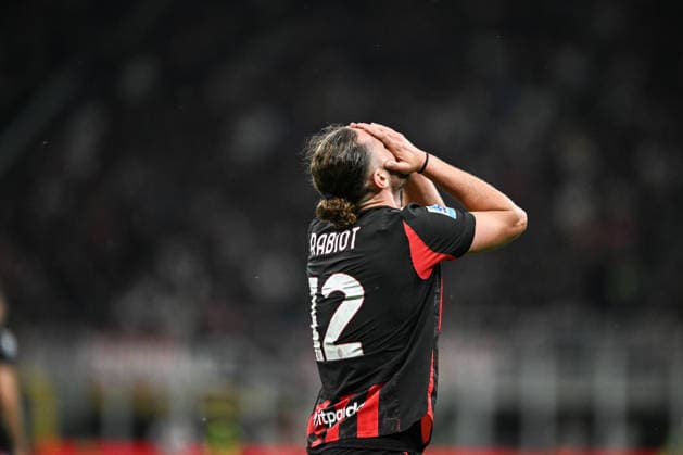 AC Milan v Juventus FC - Serie A Adrien Rabiot of AC Milan reacts during the Italian Serie A football match between AC Milan and Juventus at Giuseppe Meazza San Siro Stadium in Milan, Italy, on April 26, 2026. Milano Italy  Copyright: xTizianoxBallabiox originalFilename:ballabio-acmilana260426_npnLM.jpg