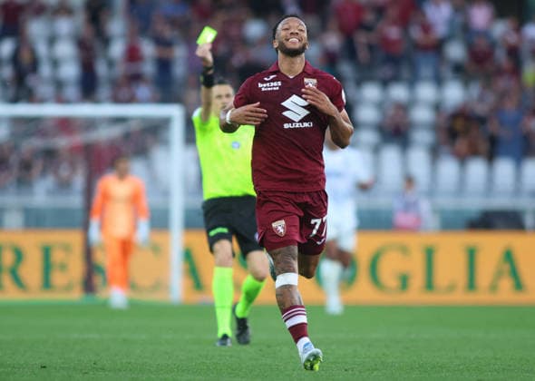 CALCIO - Serie A - Torino FC vs Inter - FC Internazionale Enzo Ebosse of Torino FC during the Italian Serie A, football match between Torino FC and FC Inter Milan on 26 April 2026, at Stadio Olimpico Grande Torino, Turin, Italy. Photo Nderim Kaceli Turin Italy  Copyright: xIPAxSport ABACAx