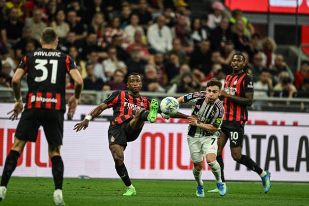 Francisco Conceicao of FC Juventus in action during the Italian Serie A football match between Inter AC Milan and FC Juventus on 26 of April 2026 at Giuseppe Meazza San Siro Siro stadium in Milan, Italy. Credit: Tiziano Ballabio  Copyright: xTizianoxBallabio IPAxSportx xipa-agency.netx xx IPA_74258375 IPA_Agency_IPA74258375