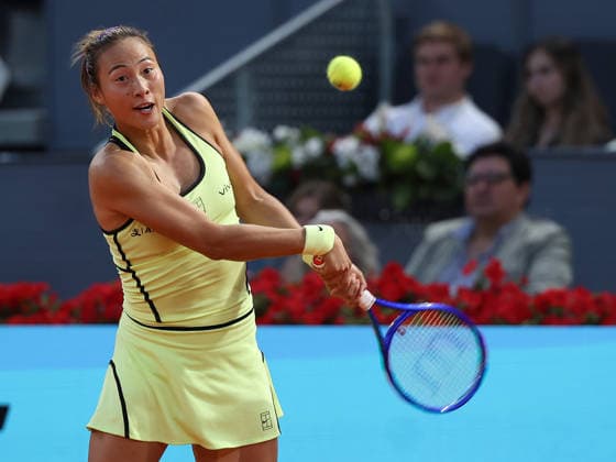 Alberto Simon Qinwen Zheng during his third round match of the main draw of the Mutua Madrid Open de Tenis, played at the Caja Magica on April 26, 2026 in Madrid, Spain Copyright: xALBERTOxSIMONx