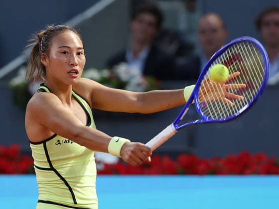 Alberto Simon Qinwen Zheng during his third round match of the main draw of the Mutua Madrid Open de Tenis, played at the Caja Magica on April 26, 2026 in Madrid, Spain Copyright: xALBERTOxSIMONx