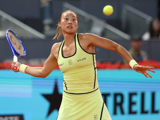 Alberto Simon Qinwen Zheng during his third round match of the main draw of the Mutua Madrid Open de Tenis, played at the Caja Magica on April 26, 2026 in Madrid, Spain Copyright: xALBERTOxSIMONx