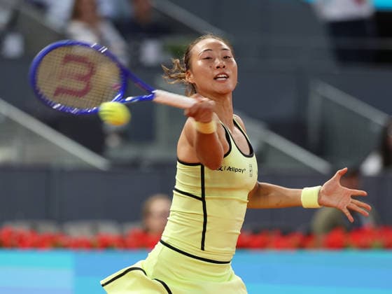 Alberto Simon Qinwen Zheng during his third round match of the main draw of the Mutua Madrid Open de Tenis, played at the Caja Magica on April 26, 2026 in Madrid, Spain Copyright: xALBERTOxSIMONx