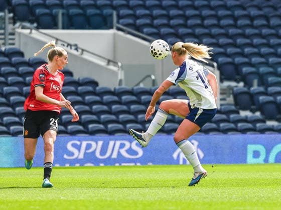 LONDON, ENGLAND - APRIL 26: Cathinka Tandberg of Tottenham during the Barclays Womens Super League match between Tottenham Hotspur and Manchester United, ManU at Tottenham Hotspur Stadium on April 26, 2026 in London, England. Copyright: xJodyxDemayx-xDaviesx xSPPx Sportspressphoto_SPR137356