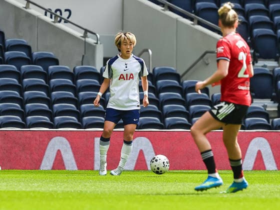 LONDON, ENGLAND - APRIL 26: Mikoa Hamano of Tottenham during the Barclays Womens Super League match between Tottenham Hotspur and Manchester United, ManU at Tottenham Hotspur Stadium on April 26, 2026 in London, England. Copyright: xJodyxDemayx-xDaviesx xSPPx Sportspressphoto_SPR137358