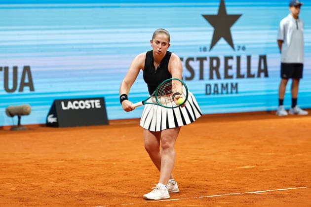 Jelena Ostapenko (LAT), APRIL 26, 2026 - Tennis : Jelena Ostapenko during singles round of 32 match against Anastasia Potapova on the WTA, Tennis Damen tour 1000 tournaments Mutua Madrid Open tennis tournament at the Caja Magica in Madrid, Spain. Noxthirdxpartyxsales  aflo_328394001