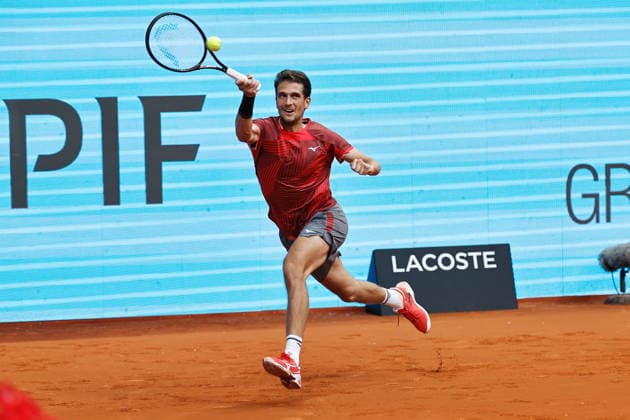Vit Kopriva (CZE), APRIL 26, 2026 - Tennis : Vit Kopriva during singles Round of 32 match against Arthur Rinderknech on the ATP, Tennis Herren tour Masters 1000 tournaments Mutua Madrid Open tennis tournament at the Caja Magica in Madrid, Spain. Noxthirdxpartyxsales  aflo_328394730