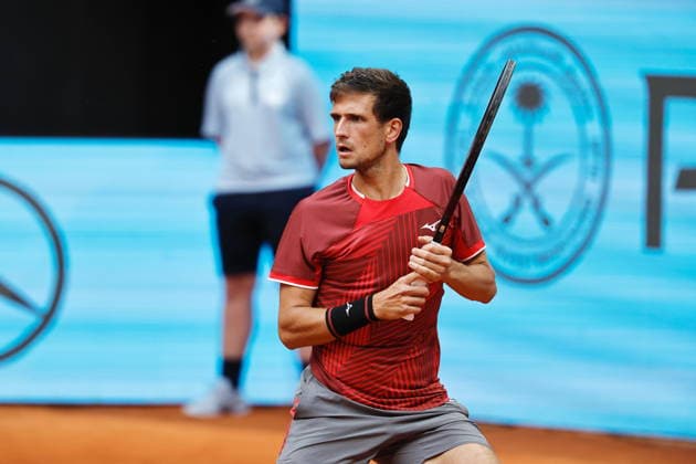 Vit Kopriva (CZE), APRIL 26, 2026 - Tennis : Vit Kopriva during singles Round of 32 match against Arthur Rinderknech on the ATP, Tennis Herren tour Masters 1000 tournaments Mutua Madrid Open tennis tournament at the Caja Magica in Madrid, Spain. Noxthirdxpartyxsales  aflo_328394684