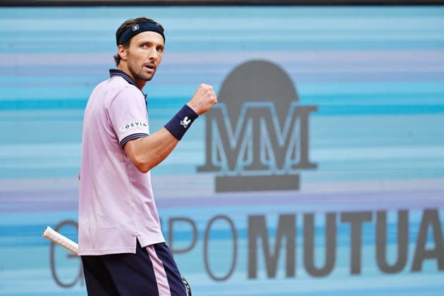 Arthur Rinderknech (FRA), APRIL 26, 2026 - Tennis : Arthur Rinderknech celebrate after a point during singles Round of 32 match against Vit Kopriva on the ATP, Tennis Herren tour Masters 1000 tournaments Mutua Madrid Open tennis tournament at the Caja Magica in Madrid, Spain. Noxthirdxpartyxsales  aflo_328394842