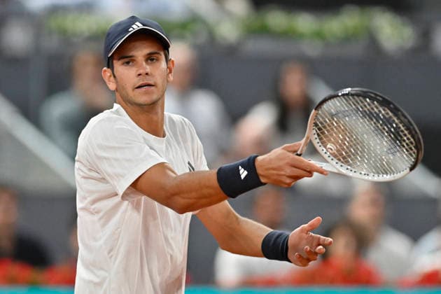 April 26, 2026, Madrid, Madrid, Spain: RAFAEL JODAR of Spain †ADIDAS during the Mutua Madrid Open 2026, ATP, Tennis Herren Masters 1000 and WTA, Tennis Damen 1000 tennis tournament, celebrated at Caja Magica on April 26, 2026 in Madrid, Spain. Madrid Spain - ZUMAc312 20260426_zsp_c312_312 Copyright: xOscarxManuelxSanchezx