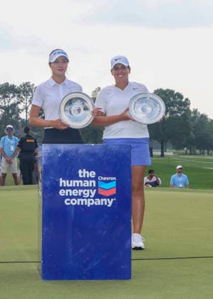 HOUSTON, TX - APRIL 26: during the final round of The Chevron Championship on April 26, 2026 at Memorial Park Golf Course in Houston, Texas. (Photo by Leslie Plaza Johnson Icon Sportswire) GOLF: APR 26 LPGA, Golf Damen The Chevron Championship EDITORIAL USE ONLY Icon260426071