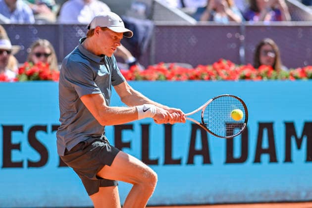April 26, 2026, Madrid, Madrid, Spain: JANNIK SINNER of italy - NIKE during the Mutua Madrid Open 2026, ATP, Tennis Herren Masters 1000 and WTA, Tennis Damen 1000 tennis tournament, celebrated at Caja Magica on April 26, 2026 in Madrid, Spain. Madrid Spain - ZUMAc312 20260426_zsp_c312_127 Copyright: xOscarxManuelxSanchezx