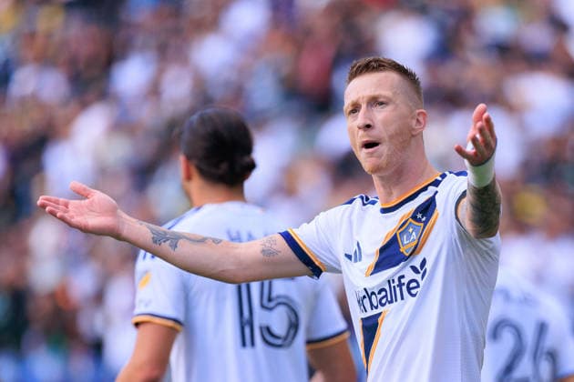 April 26, 2026, Carson, California, USA: Marco Reus 18 of the LA Galaxy celebrates after scoring a goal during their regular season MLS, Fussball Herren, USA match against the Real Salt Lake on Sunday April 26, 2026 at Dignity Health Sports Park Stadium in Carson, California. LA Galaxy defeats Real Salt Lake, 2-1. JAVIER ROJAS PI LA Galaxy Defeats Real Salt Lake, 2-1  - ZUMAp124 20260426_zaa_p124_071 Copyright: xJavierxRojasx