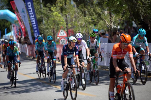 61st Presidential Cycling Tour of Turkiye AYDIN, TURKIYE - APRIL 27: Cyclists compete at the start of the second stage of the 61st Presidential Cycling Tour of Turkiye, a 152-kilometer route from Aydin to Marmaris, in Aydin, Turkiye, on April 27, 2026. Held under the auspices of the Turkish Presidency and supported by the Turkish Youth and Sports Ministry, the eight-stage race is Turkiye’s only event in the ‘ProSeries’ category on the UCI Europe Tour calendar. Ferdi Uzun Anadolu Aydin Turkey. Editorial use only. Please get in touch for any other usage.  Copyright: x2026xAnadoluxFerdixUzunx