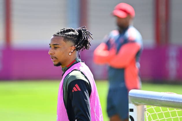 Michael OLISE Bayern Muenchen , Final training Bayern Muenchen on 27 04 2026 Football Champions League semi-final Paris Saint Germain PSG FC Bayern Muenchen on 28 04 2026
