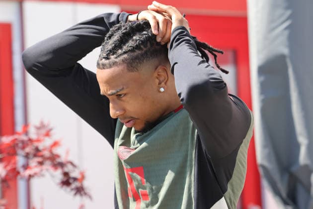 17 Michael Olise, Portrait, Portrait, Football FC Bayern Munich final training session before UEFA Champions League, against Paris Saint Germain 27 04 2026 Training ground, Säbenerstr PHOTO Mladen Lackovic LakoPress