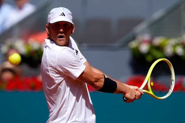 MADRID OPEN TENNIS 2026. ATP, Tennis Herren RUUD ¢ NOR v DAVIDOVICH FOKINA ¢ ESP Alejandro Davidovich Fokina, Spain, during Madrid Open Tennis 2025 match. April 27, 2026.(ALTERPHOTOS Acero) MadridSpain  Copyright: xAcerox
