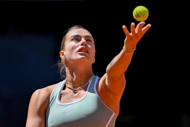 April 27, 2026, Madrid, Madrid, Spain: ARYNA SABALENKA of belarus †NIKE during the Mutua Madrid Open 2026, ATP, Tennis Herren Masters 1000 and WTA, Tennis Damen 1000 tennis tournament, celebrated at Caja Magica on April 26, 2026 in Madrid, Spain. Mutua Madrid Open 2026 - Day 8 (04.27.26) - ZUMAc312 20260427_zsp_c312_161 Copyright: xOscarxManuelxSanchezx