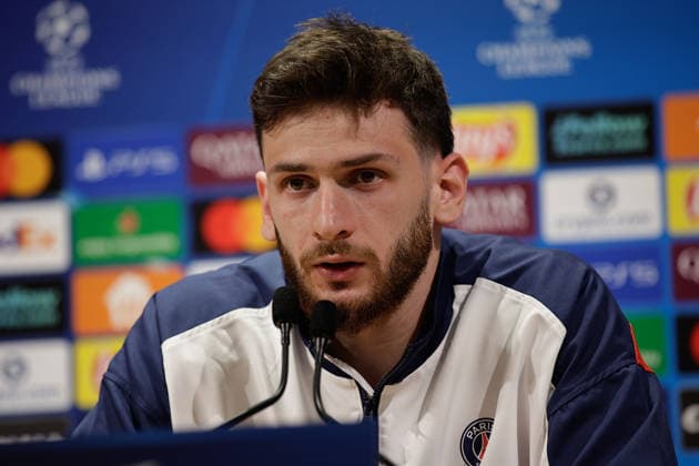 2026 04 27 Paris, Parc des Princes Paris Saint Germain press conference before the Champions League semi-final Paris Saint Germain Bayern Munich v l , Khvicha Kvaratskhelia Paris Saint Germain Copyright: AntonioxBorga