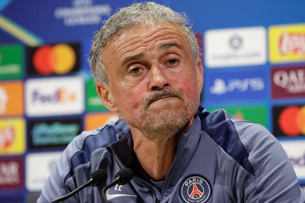 2026.04.27 Paris, Parc des Princes Pressekonferenz von Paris Saint Germain vor dem Halbfinalspiel der Champions League Paris Saint Germain - Bayern Muenchen v.l., Coach, Trainer Luis Enrique (Paris Saint-Germain) nachdenklich *** 2026 04 27 Paris, Parc des Princes Paris Saint Germain press conference ahead of the Champions League semi-final Paris Saint Germain Bayern Munich v l , coach, coach Luis Enrique Paris Saint Germain pensive Copyright: AntonioxBorga