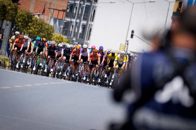 61st Presidential Cycling Tour of Turkiye AYDIN, TURKIYE - APRIL 27: Cyclists compete during the second stage of the 61st Presidential Cycling Tour of Turkiye, a 152-kilometer route from Aydin to Marmaris, in Aydin, Turkiye, on April 27, 2026. Held under the auspices of the Turkish Presidency and supported by the Turkish Youth and Sports Ministry, the eight-stage race is Turkiye’s only event in the ‘ProSeries’ category on the UCI Europe Tour calendar. Ahmet Serdar Eser Anadolu Aydin Turkey. Editorial use only. Please get in touch for any other usage.  Copyright: x2026xAnadoluxAhmetxSerdarxEserx