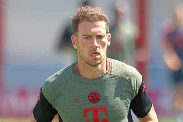 8 Leon Goretzka, Portrait, Portrait, Football FC Bayern Munich final training before UEFA Champions League, against Paris Saint Germain 27 04 2026 Training ground, Säbenerstr PHOTO Mladen Lackovic LakoPress