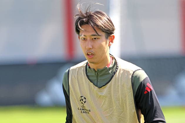21 Hiroki Ito, Portrait, Portrait, Football FC Bayern Munich final training session before UEFA Champions League, against Paris Saint Germain 27 04 2026 Training ground, Säbenerstr PHOTO Mladen Lackovic LakoPress