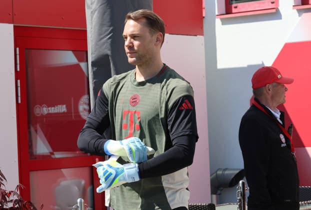 1 Manuel Neuer, Portrait, Portrait, Football FC Bayern Munich final training before UEFA Champions League, against Paris Saint Germain 27 04 2026 Training ground, Säbenerstr PHOTO Mladen Lackovic LakoPress