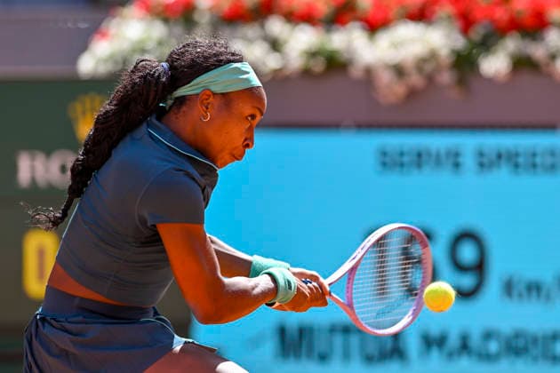 April 27, 2026, Madrid, Madrid, Spain: COCO GAUFF of united states - NEW BALANCE during the Mutua Madrid Open 2026, ATP, Tennis Herren Masters 1000 and WTA, Tennis Damen 1000 tennis tournament, celebrated at Caja Magica on April 26, 2026 in Madrid, Spain. Madrid Spain - ZUMAc312 20260427_zsp_c312_270 Copyright: xOscarxManuelxSanchezx