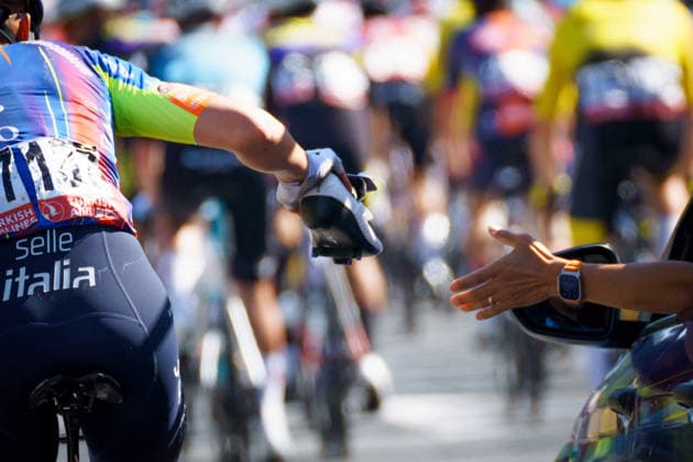 61st Presidential Cycling Tour of Turkiye AYDIN, TURKIYE - APRIL 27: Cyclists compete during the second stage of the 61st Presidential Cycling Tour of Turkiye, a 152-kilometer route from Aydin to Marmaris, in Aydin, Turkiye, on April 27, 2026. Held under the auspices of the Turkish Presidency and supported by the Turkish Youth and Sports Ministry, the eight-stage race is Turkiye’s only event in the ‘ProSeries’ category on the UCI Europe Tour calendar. Ahmet Serdar Eser Anadolu Aydin Turkey. Editorial use only. Please get in touch for any other usage.  Copyright: x2026xAnadoluxAhmetxSerdarxEserx