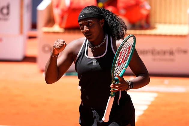 MADRID OPEN TENNIS 2026. WTA, Tennis Damen BENCIC ¢ SUI v BAPTISTE ¢ USA Hailey Baptiste, USA, during Madrid Open Tennis 2025 match. April 27, 2026.(ALTERPHOTOS Acero) MadridSpain  Copyright: xAcerox