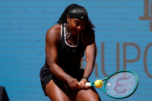 MADRID OPEN TENNIS 2026. WTA, Tennis Damen BENCIC ¢ SUI v BAPTISTE ¢ USA Hailey Baptiste, USA, during Madrid Open Tennis 2025 match. April 27, 2026.(ALTERPHOTOS Acero) MadridSpain  Copyright: xAcerox