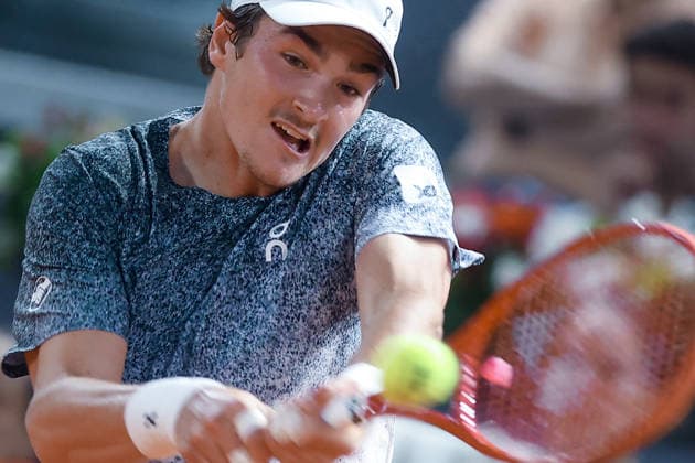 TENNIS : Mutua Madrid Open 2026 - 27 04 2026 Tennis - Madrid 2026 - ATP, Tennis Herren - WTA, Tennis Damen - 27 04 2026 - Joao Fonseca Madrid  Copyright: xccx