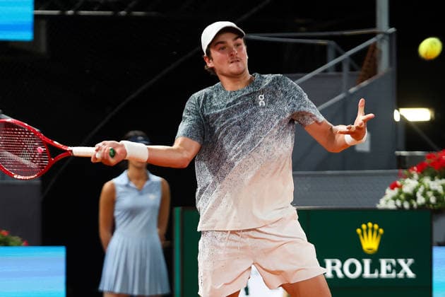 TENNIS : Mutua Madrid Open 2026 - 27 04 2026 Tennis - Madrid 2026 - ATP, Tennis Herren - WTA, Tennis Damen - 27 04 2026 - Joao Fonseca Madrid  Copyright: xccx