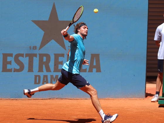 Alberto Simon Stefanos Tsisipas during his fourth round match of the main draw of the Mutua Madrid Open de Tenis, played at the Caja Magica on April 27, 2026 in Madrid, Spain Copyright: xALBERTOxSIMONx AgenciaxLOFx
