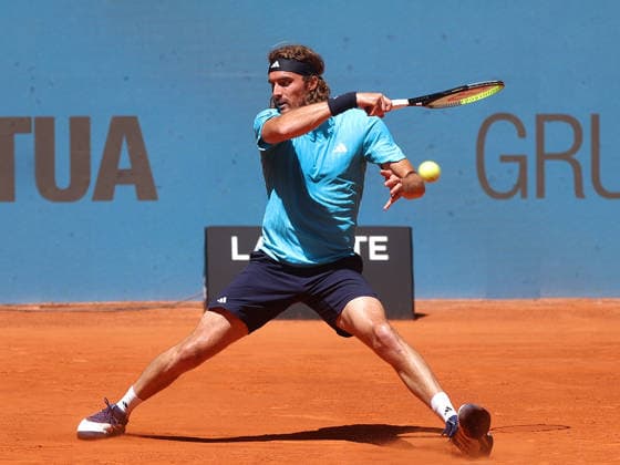 Alberto Simon Stefanos Tsisipas during his fourth round match of the main draw of the Mutua Madrid Open de Tenis, played at the Caja Magica on April 27, 2026 in Madrid, Spain Copyright: xALBERTOxSIMONx AgenciaxLOFx